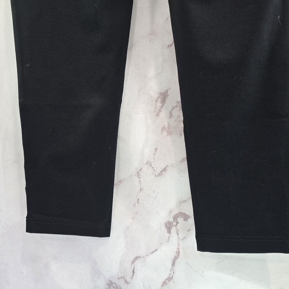 Betabrand Pants Womens XS Regular Crop Black Soho Chelsea Skinny High Rise Tie - Picture 11 of 13